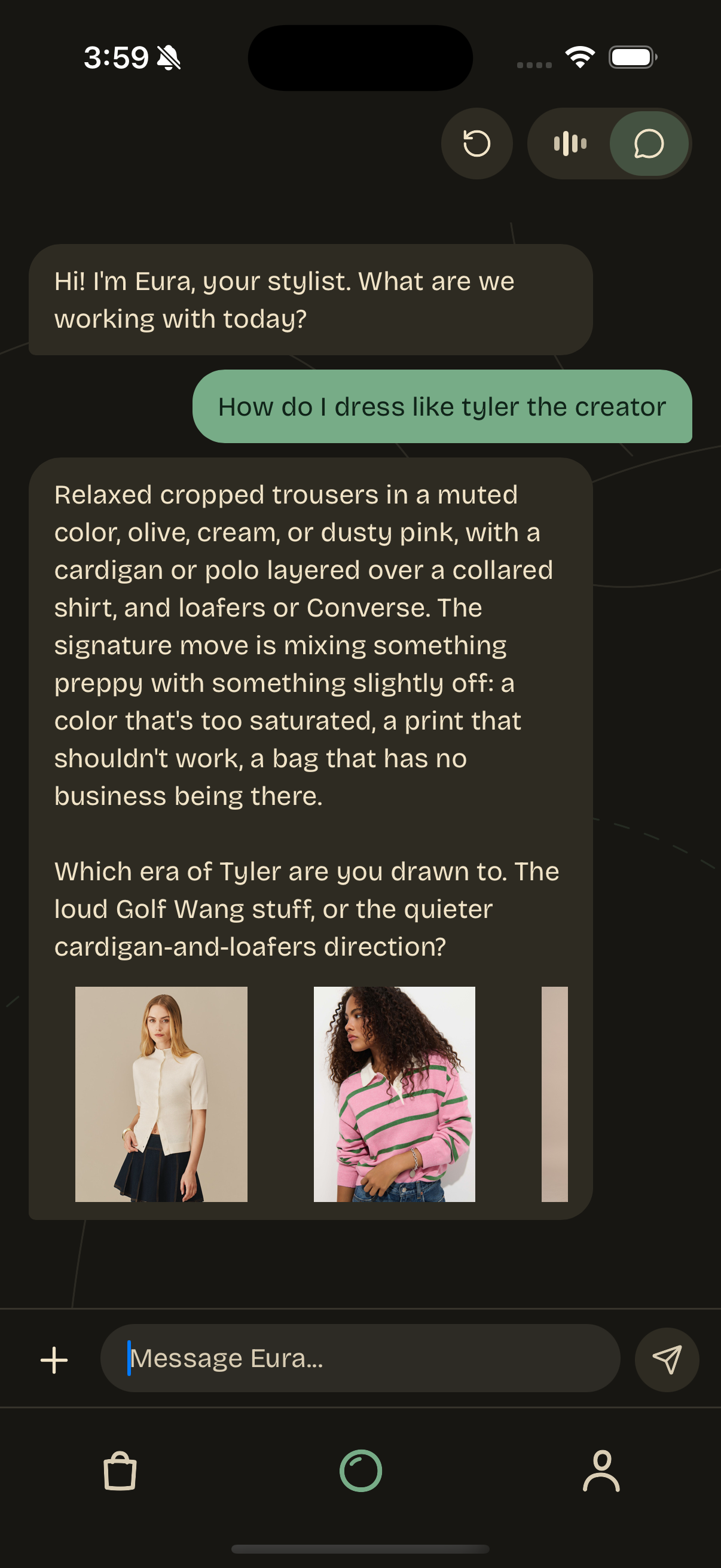 Eura on dressing like Tyler, the Creator
